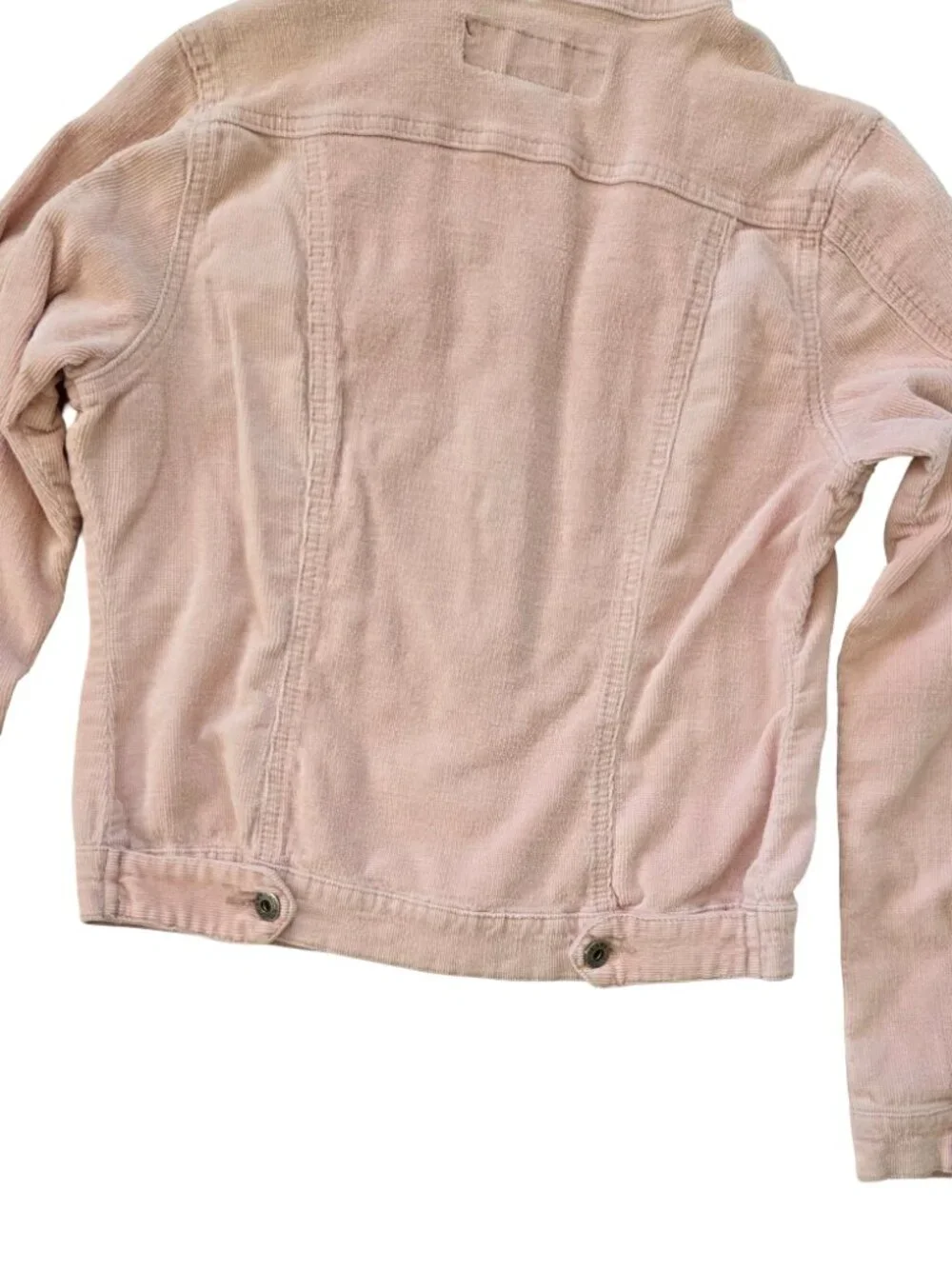 Share AC 3998 Girls L Pink Corduroy Jacket Cropped Y2K Cottagecore Preppy